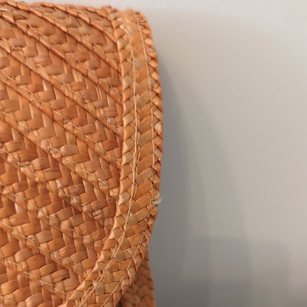 Vintage Orange Woven Clutch - Picture 10 of 11